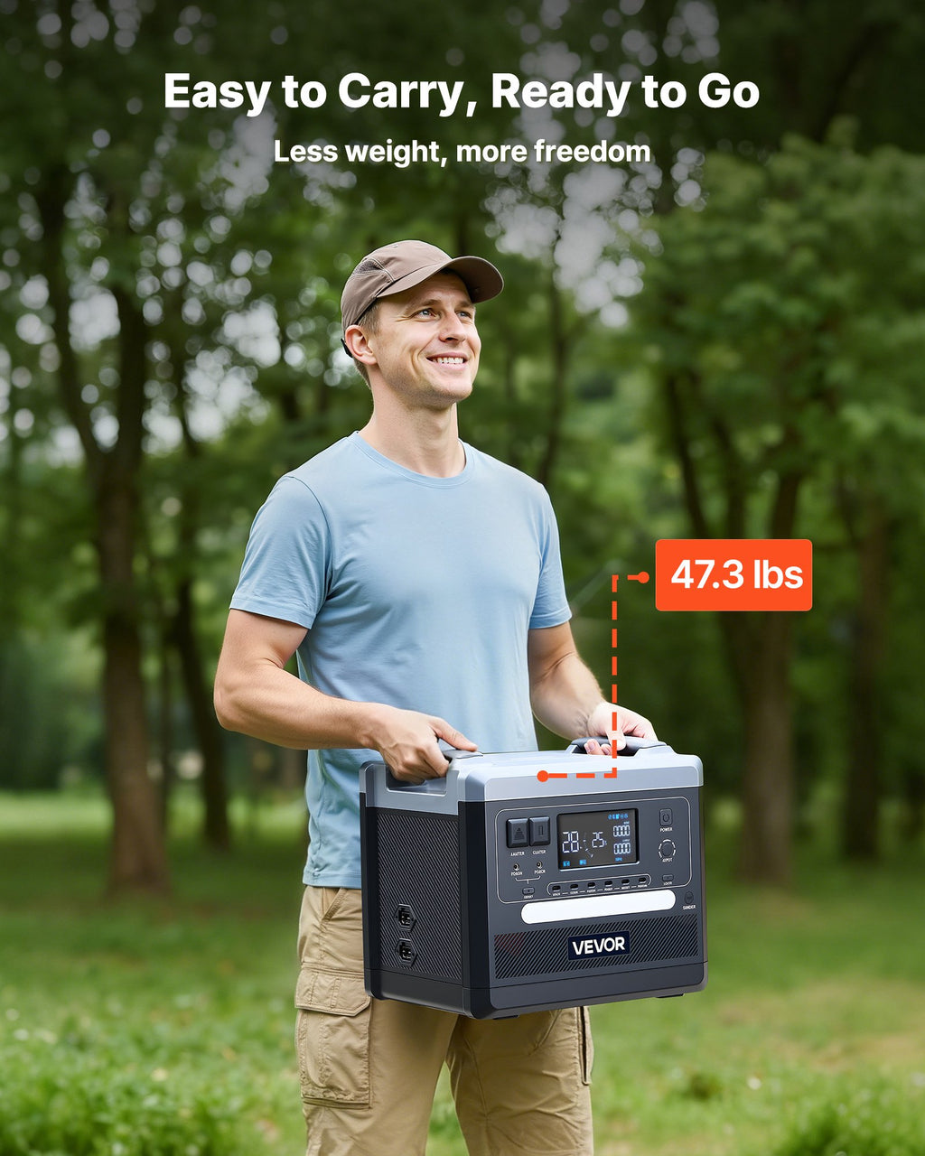 VoltCore 2400 Portable Power Station | 2,400W, 2,160Wh