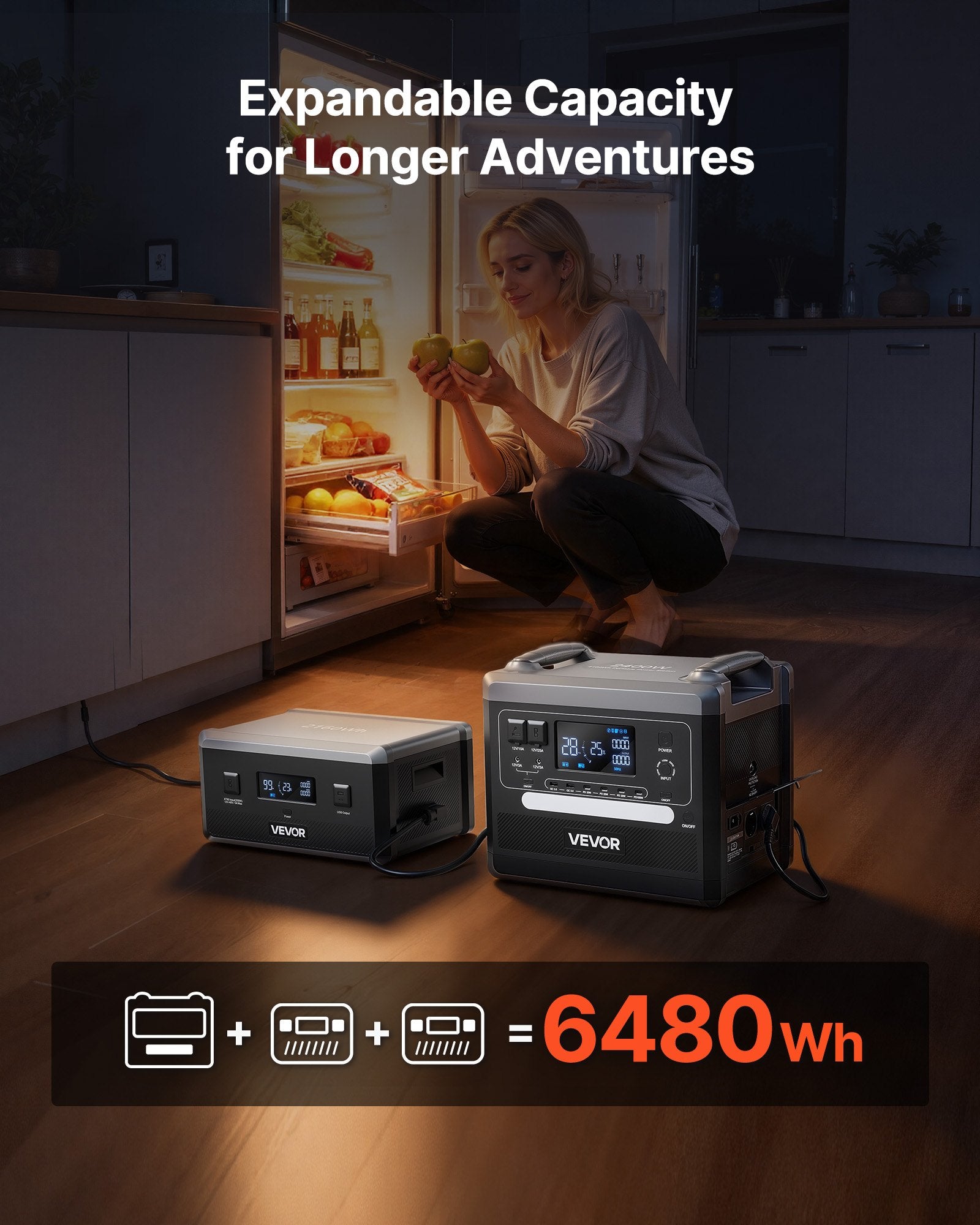 VoltCore 2400 Portable Power Station | 2,400W, 2,160Wh